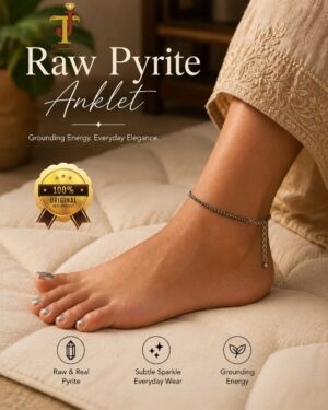 RAW PYRITE ANKLET