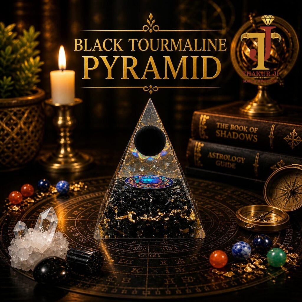 NATURAL BLACK TOURMALINE PYRAMID