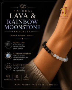 LAVA & MOONSTONE BRACELET