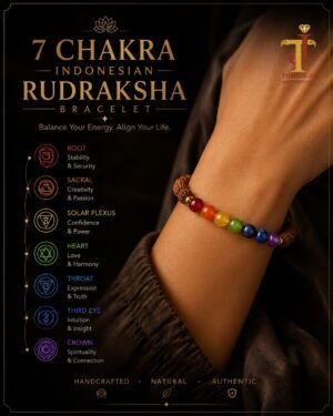7 CHAKRA INDONESIAN RUDRAKSHA BRACELET