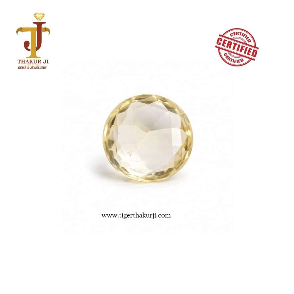 Natural Yellow Sapphire – 7.23 Carat Oval Faceted