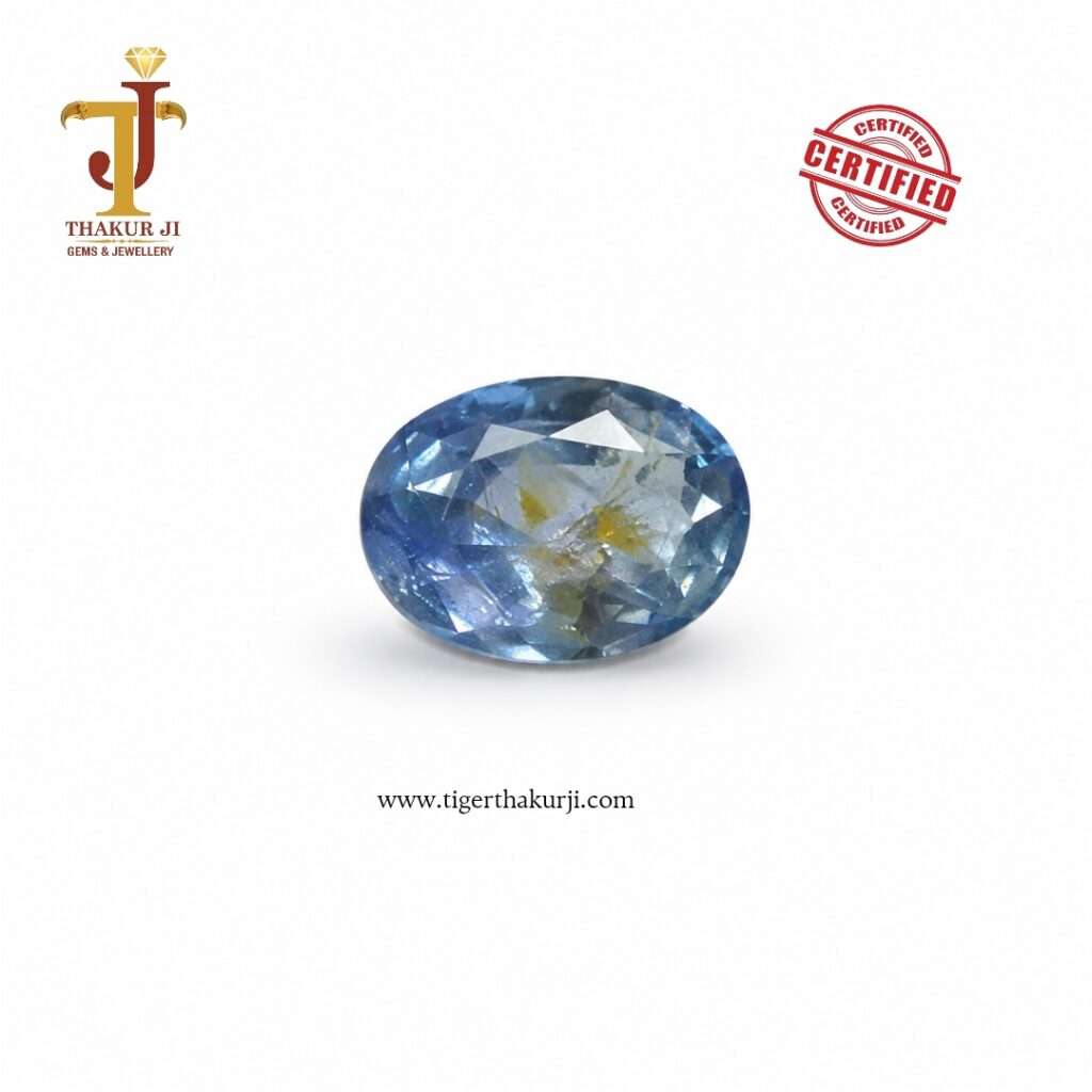 Natural Blue Sapphire – 4.07 Carat Oval Faceted