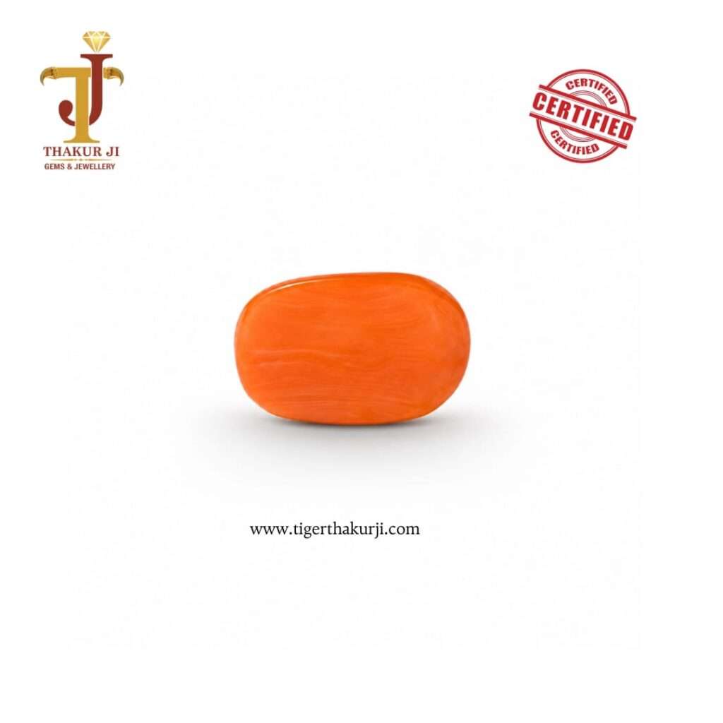 Premium Italian Red Coral – 6.95 Carat Natural Gemstone
